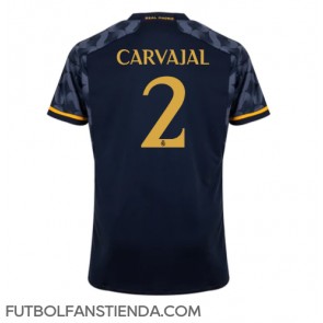 Real Madrid Daniel Carvajal #2 Segunda Equipación 2023-24 Manga Corta